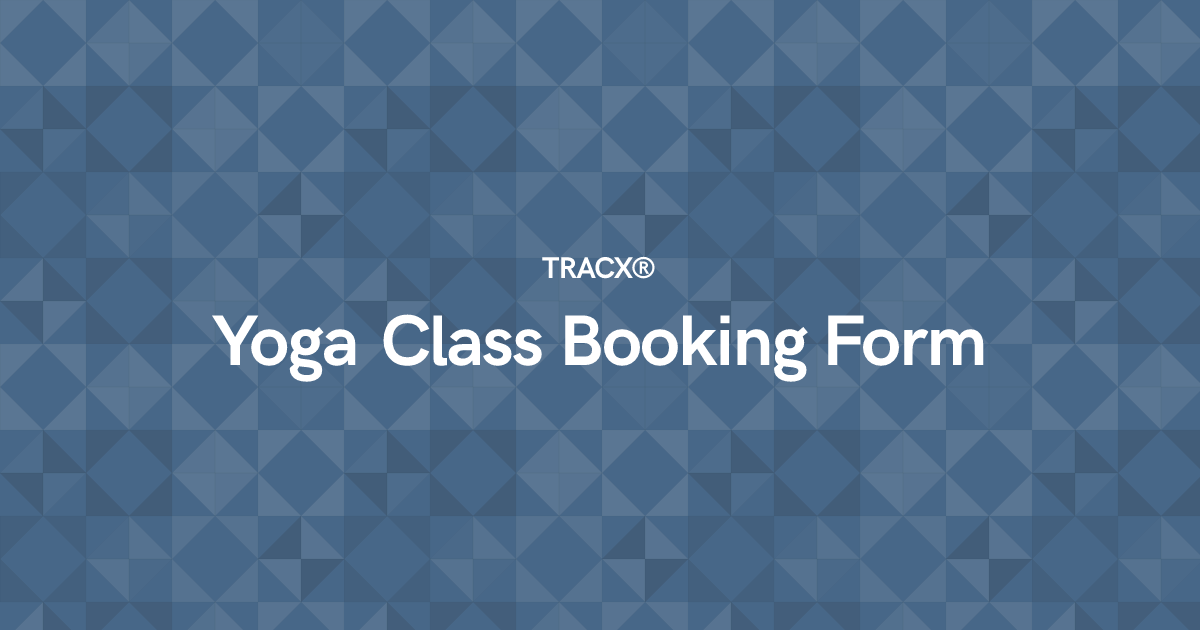 Yoga Class Booking Form