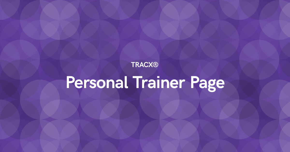 Personal Trainer Page