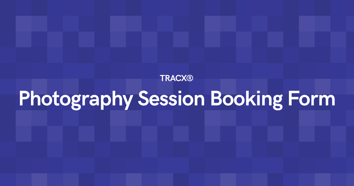 Photography Session Booking Form