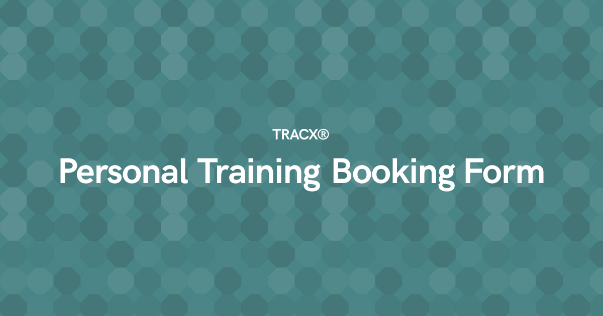Personal Training Booking Form