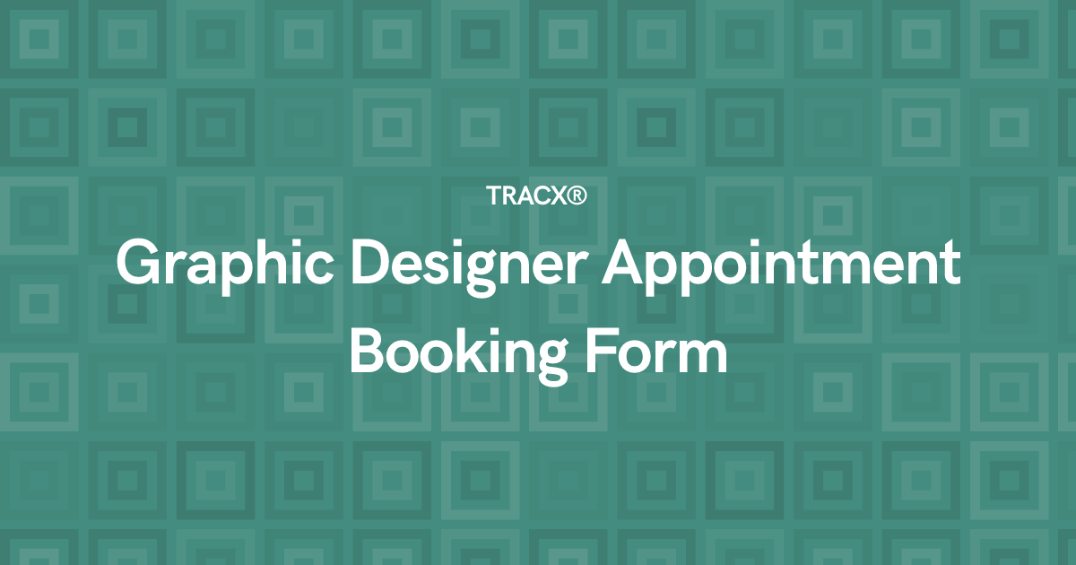 Graphic Designer Appointment Booking Form