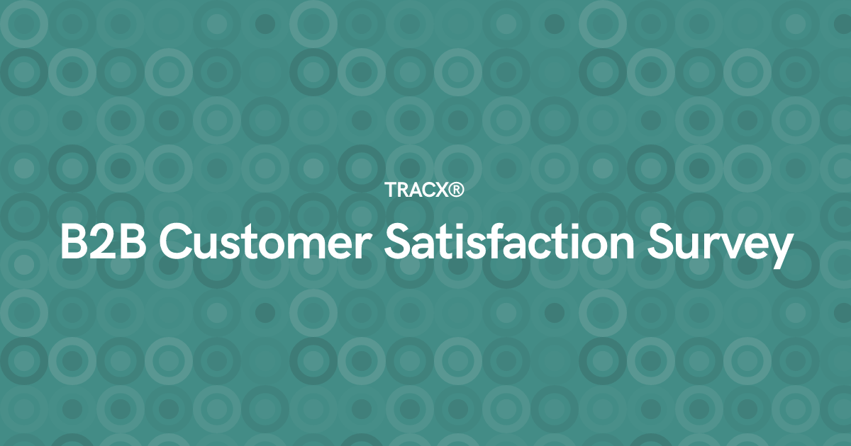 B2B Customer Satisfaction Survey