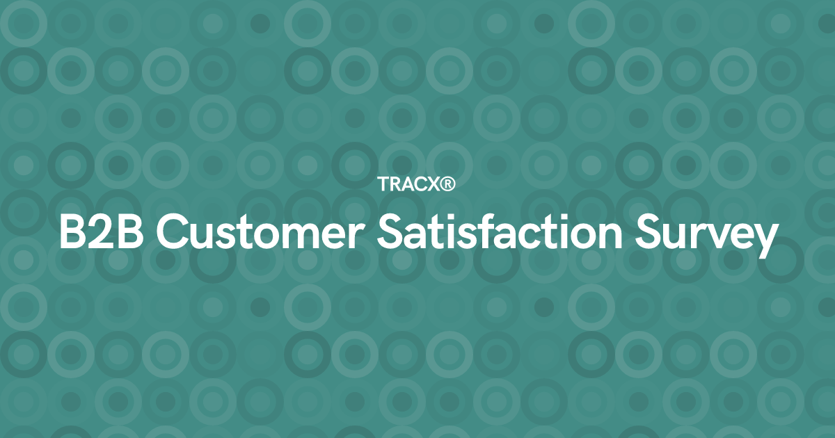 B2B Customer Satisfaction Survey