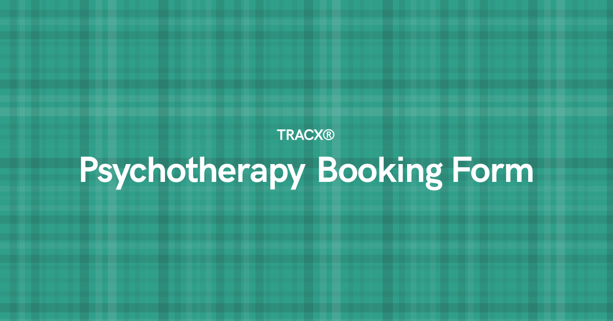 Psychotherapy Booking Form