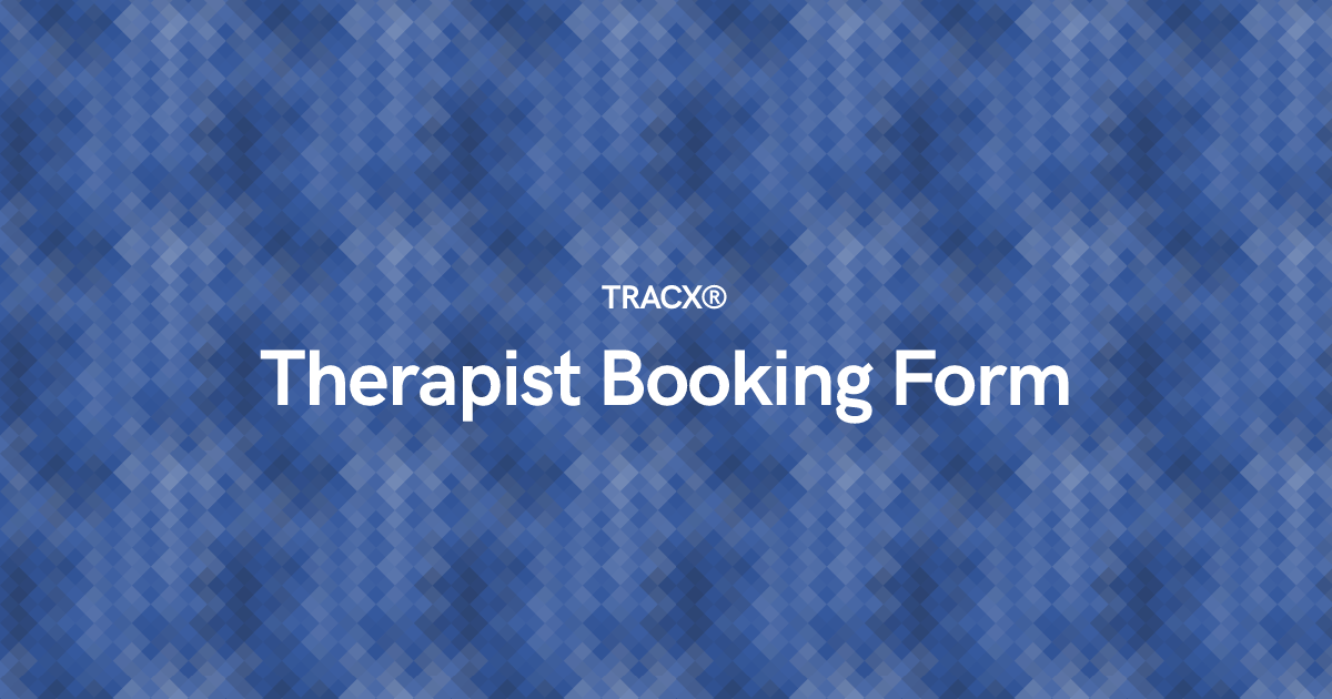Therapist Booking Form
