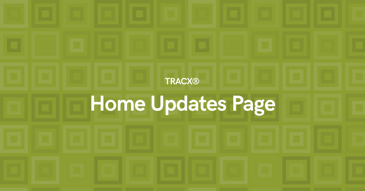 Home Updates Page