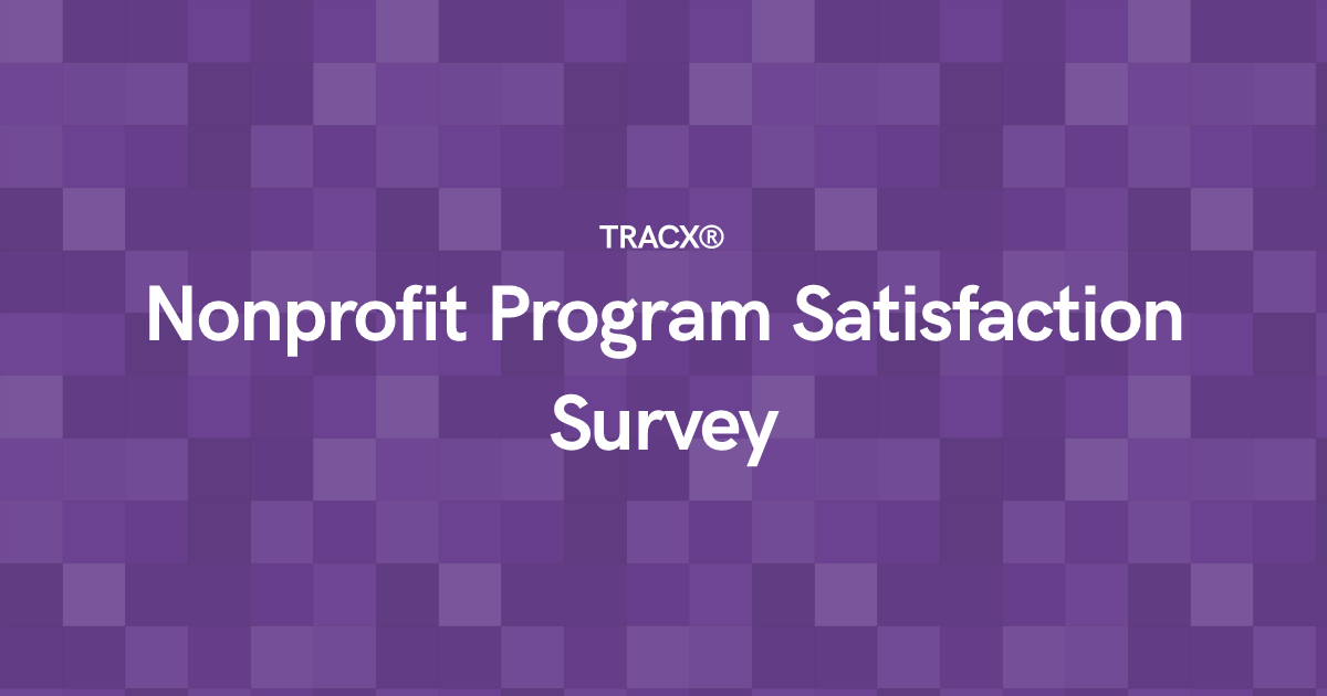 Nonprofit Program Satisfaction Survey