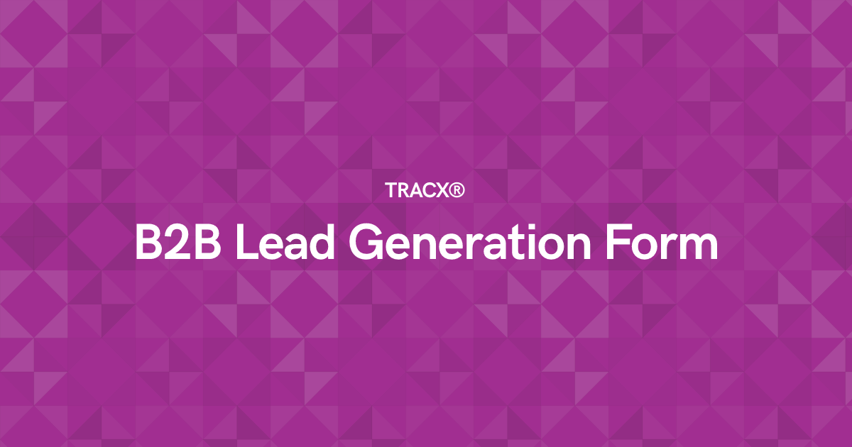 B2B Lead Generation Form