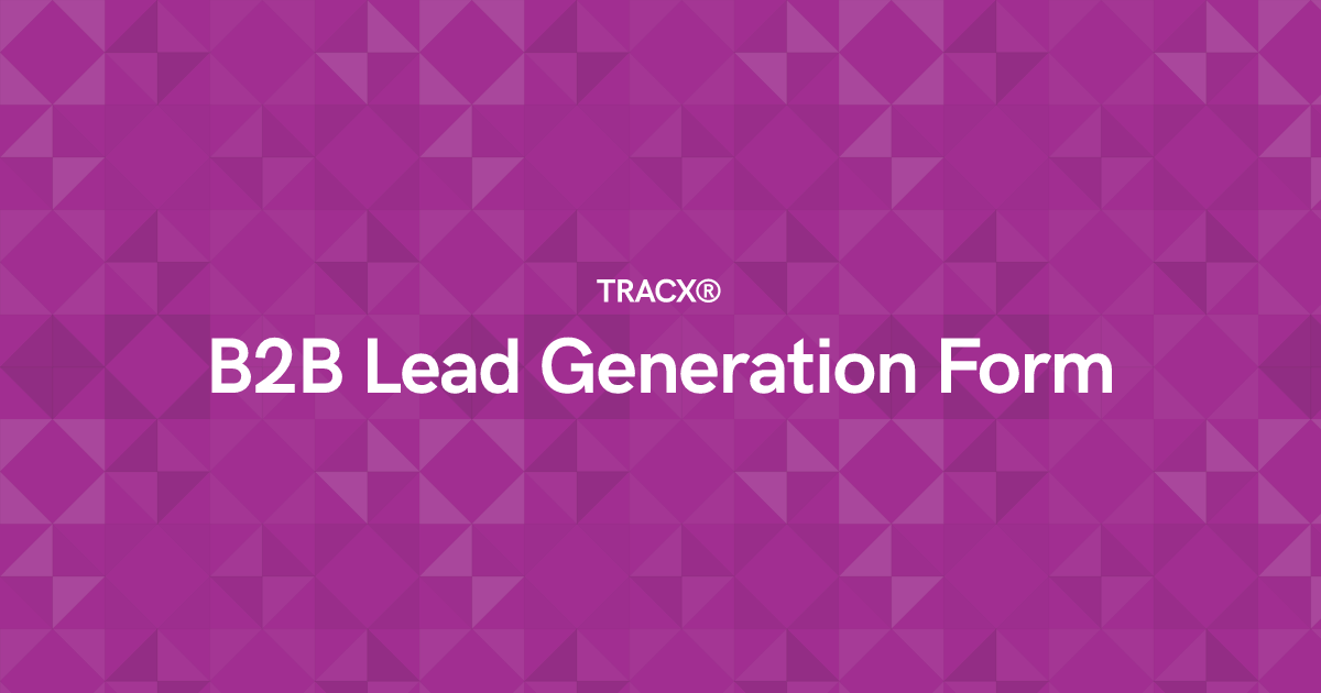 B2B Lead Generation Form