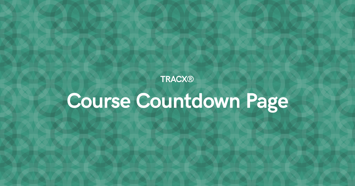 Course Countdown Page