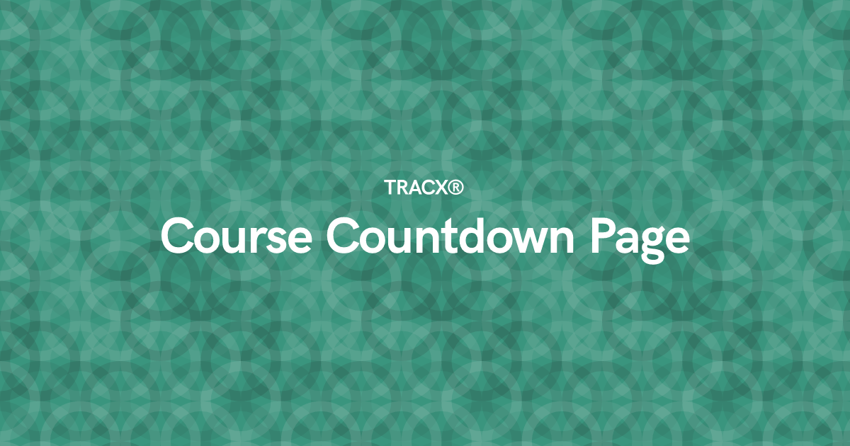 Course Countdown Page