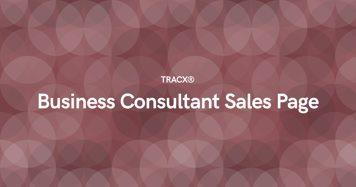 Business Consultant Sales Page