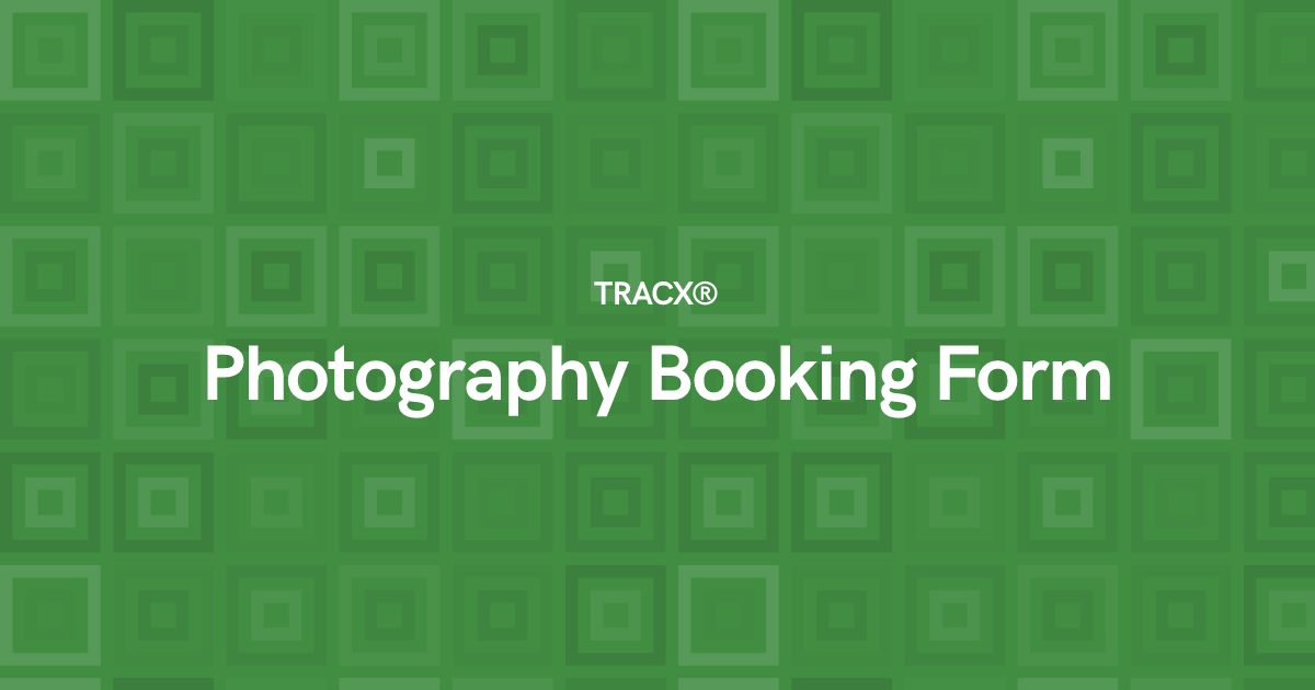 Photography Booking Form
