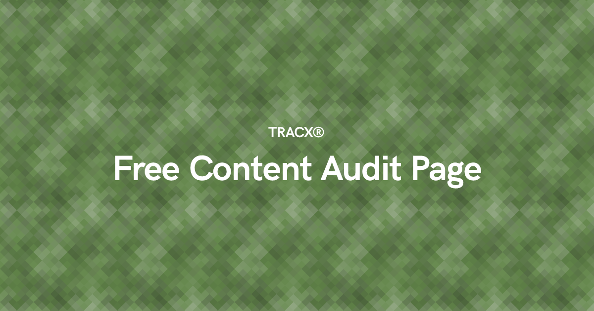 Free Content Audit Page