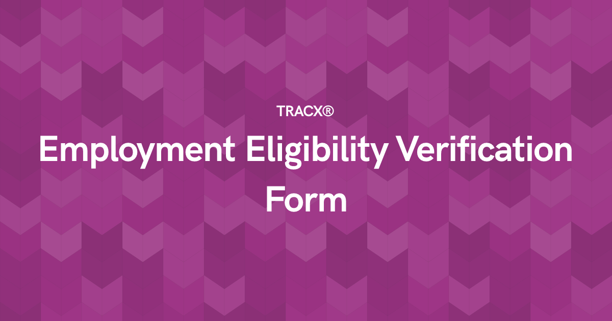 Employment Eligibility Verification Form