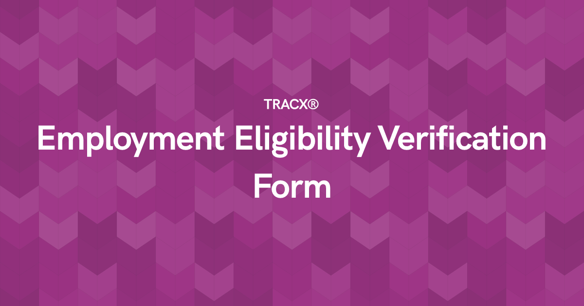 Employment Eligibility Verification Form