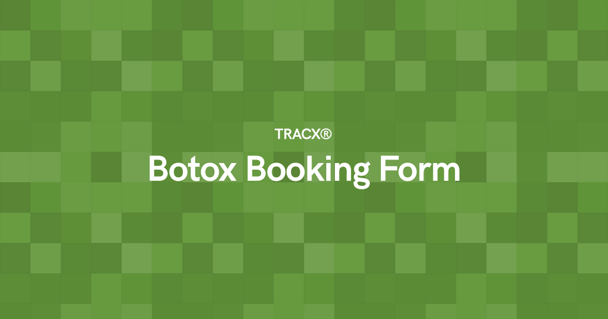 Botox Booking Form