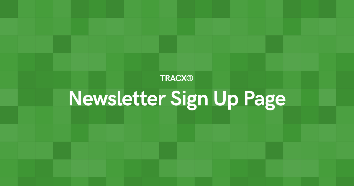 Newsletter Sign Up Page