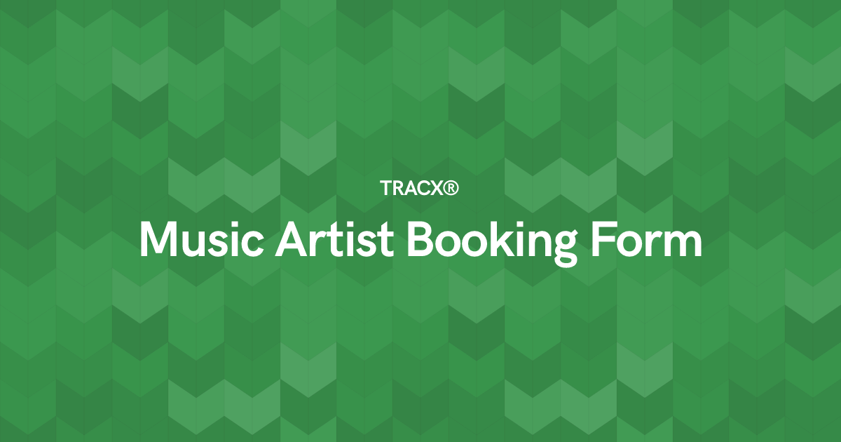 Music Artist Booking Form