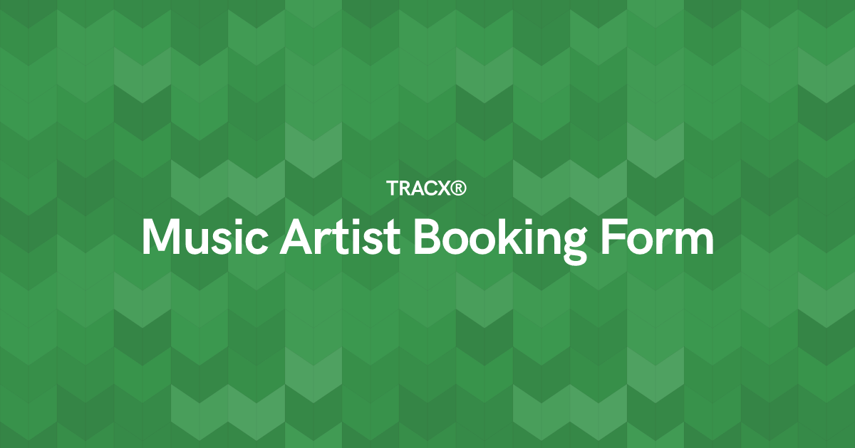 Music Artist Booking Form