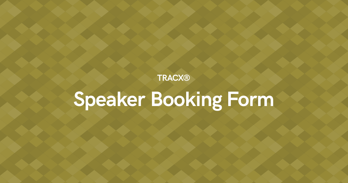 Speaker Booking Form