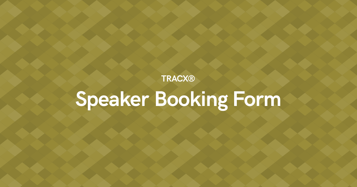 Speaker Booking Form