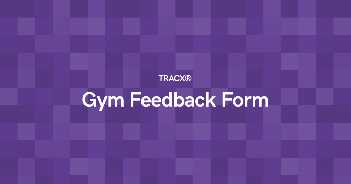 Gym Feedback Form